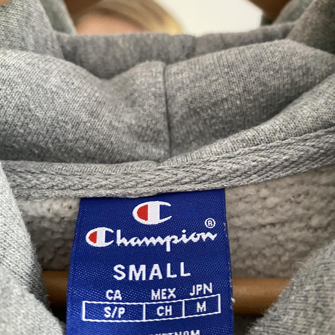 Champion Women’s Hoodie • Grey hoodie • Size S •... - Depop