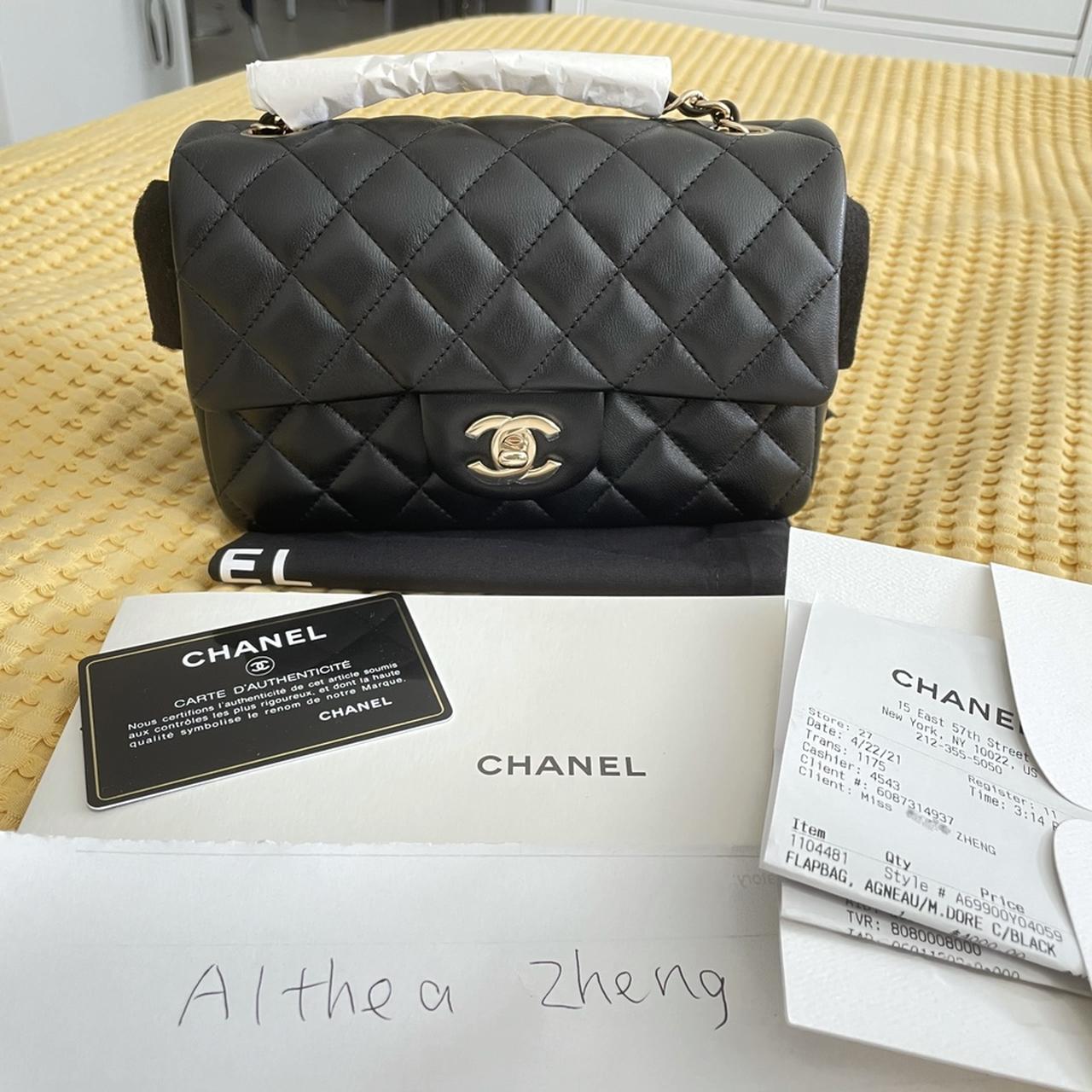 Chanel Women's Black Bag | Depop