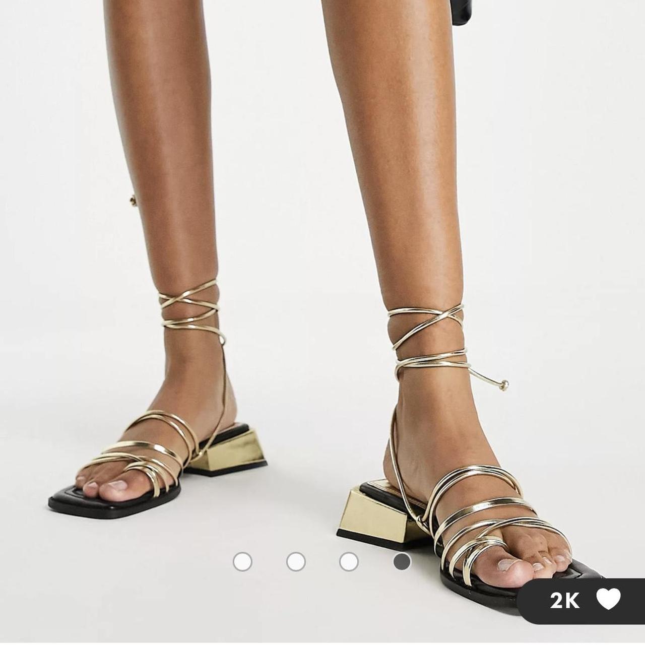 topshop green sandals
