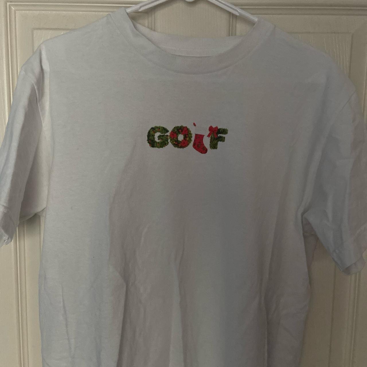 golf wang christmas logo tee in white size medium.... Depop