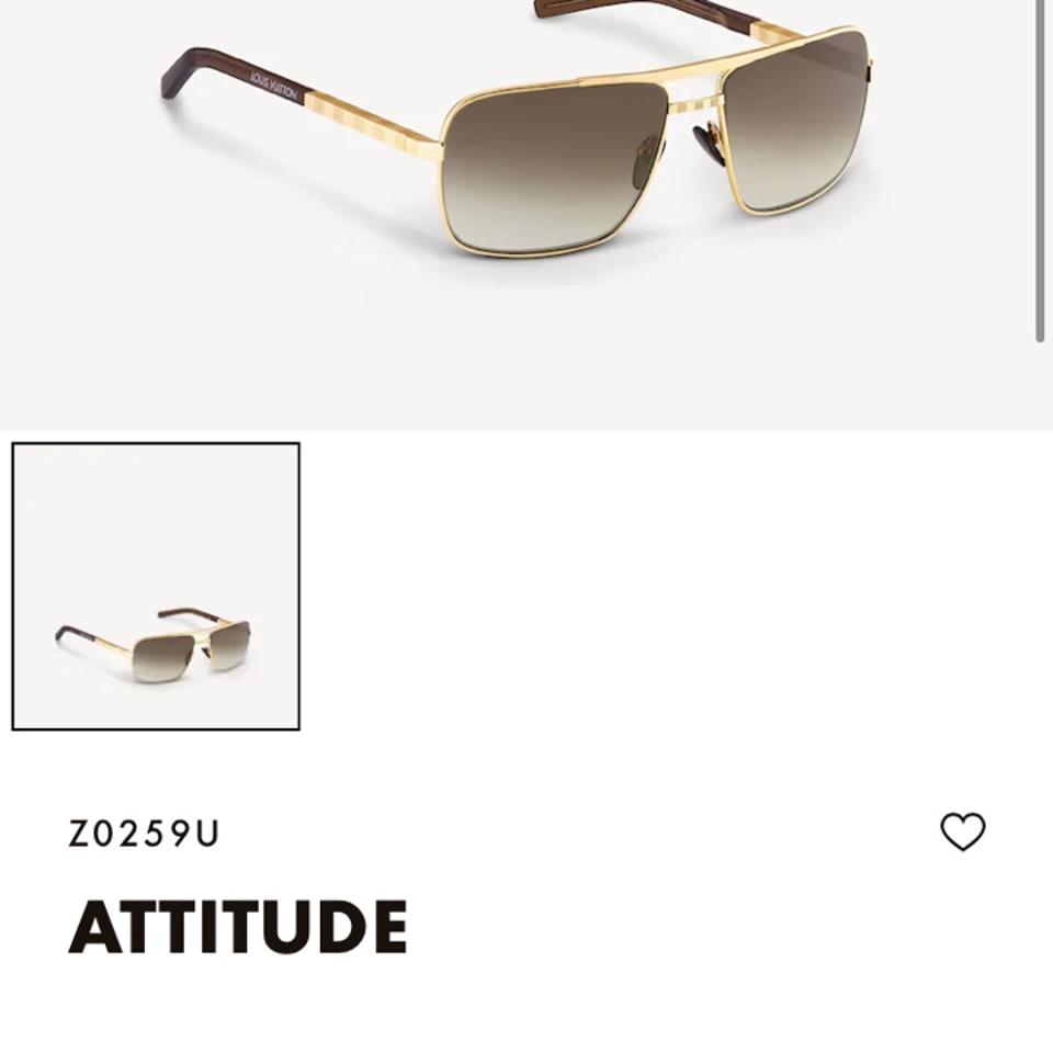 Louis Vuitton Z0259u Gold Unisex Sunglasses  Pre Loved   Secret Stash