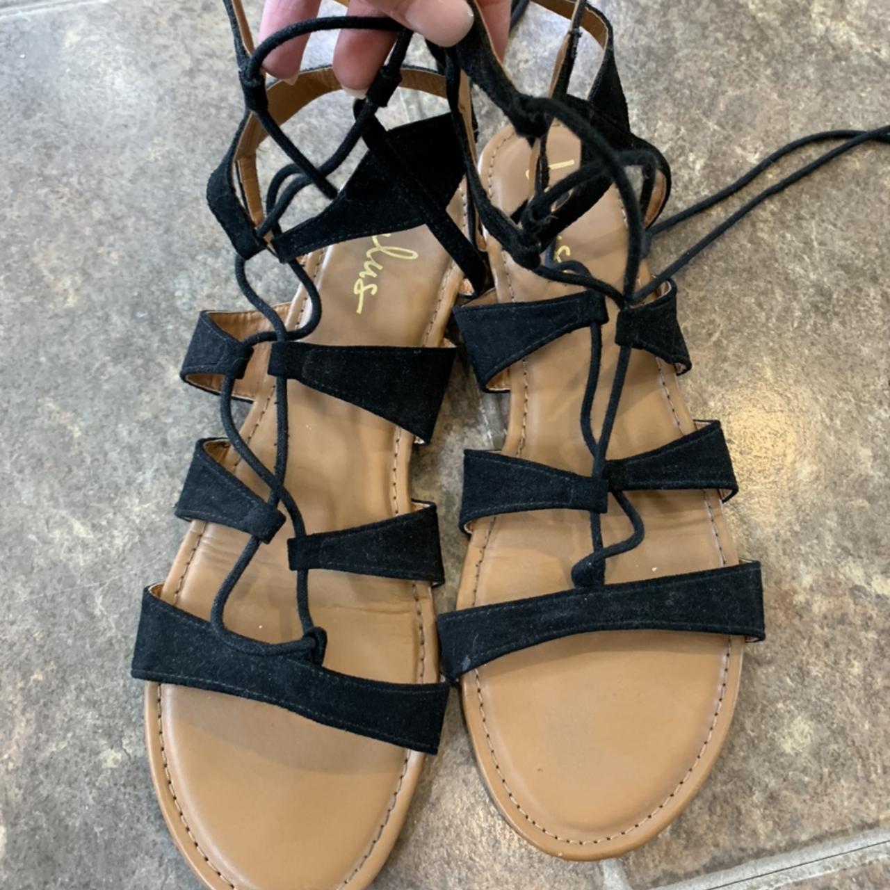 Black 2024 sandals lulus