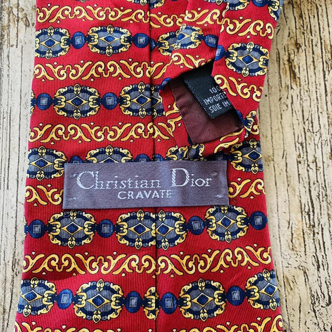Christian Dior Men's Red and Yellow Accessory Depop