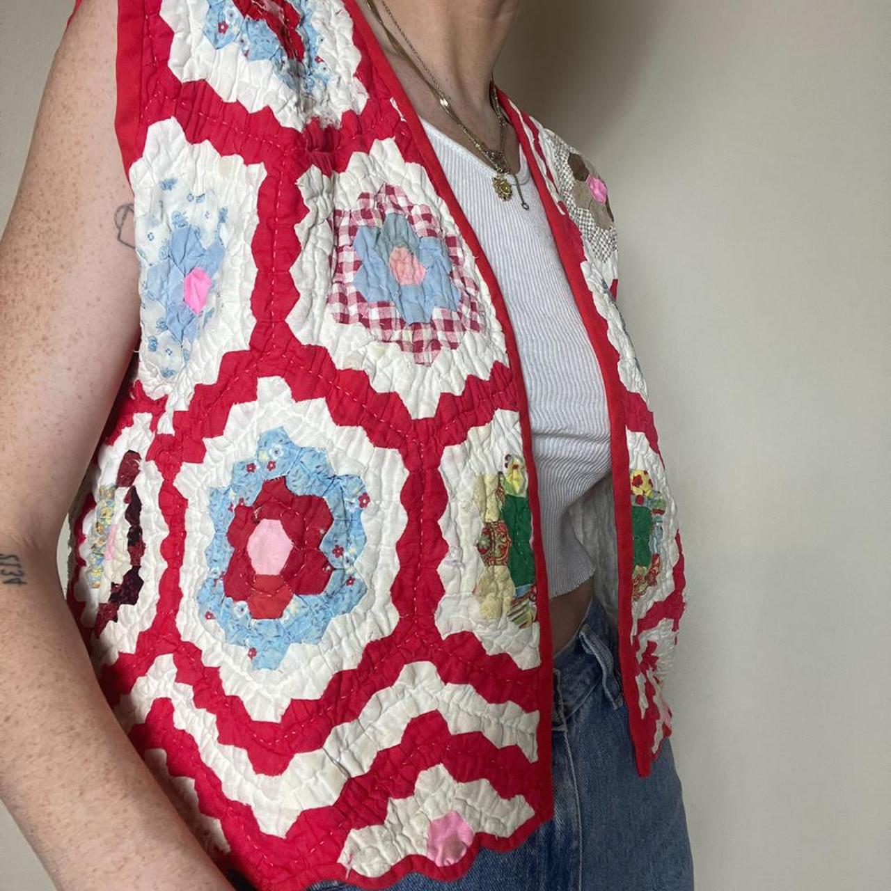 Product Image 4 - Vintage handmade quilt vest. No