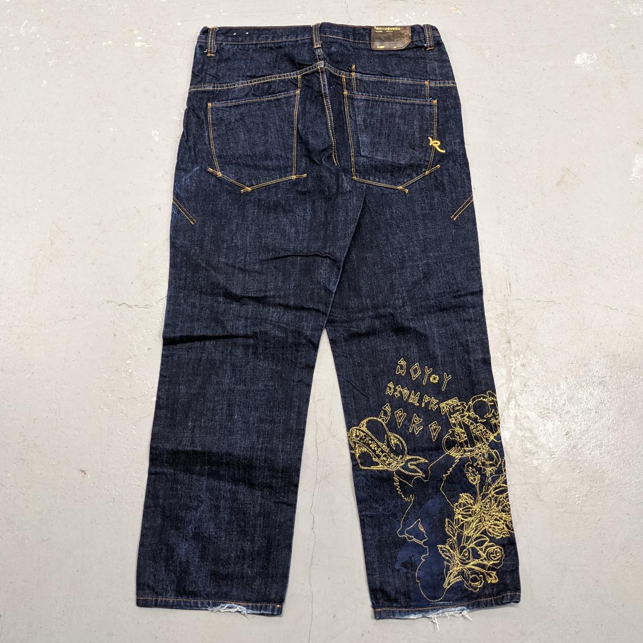 Rocawear Men's Navy and Gold Jeans