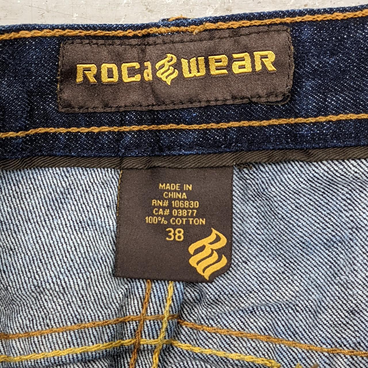 Rocawear Men's Navy and Gold Jeans (4)