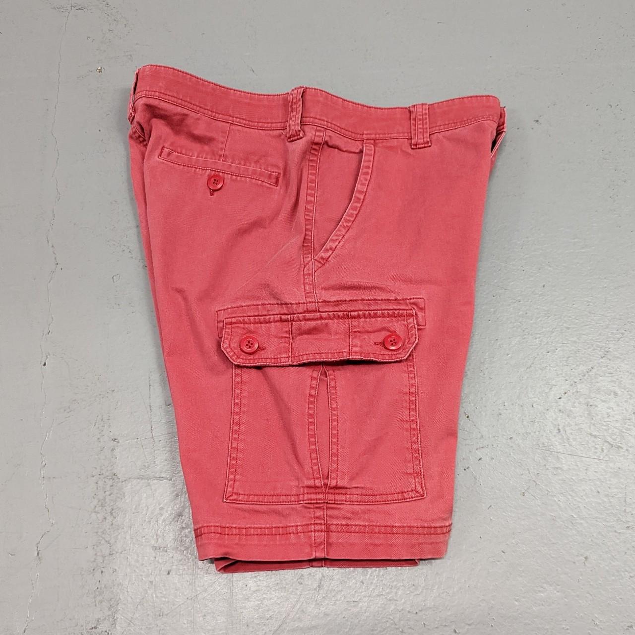 Retro Y2K Red Cargo Shorts Casual Retro Bottoms ... - Depop