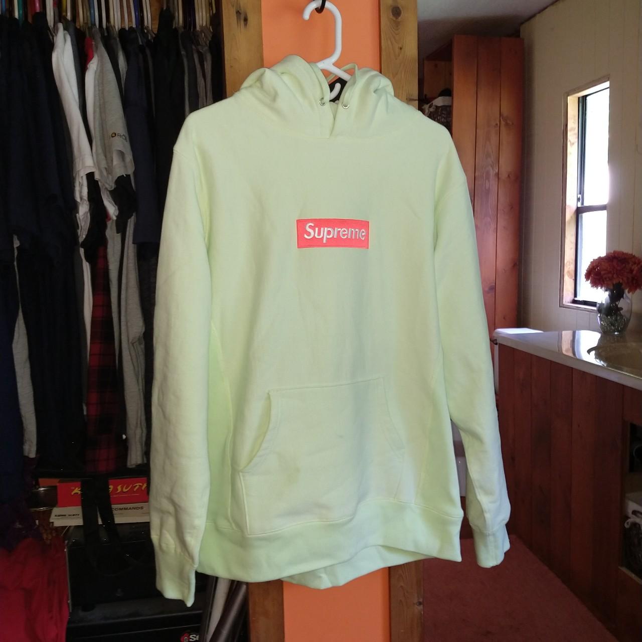 Supreme box logo online lime green