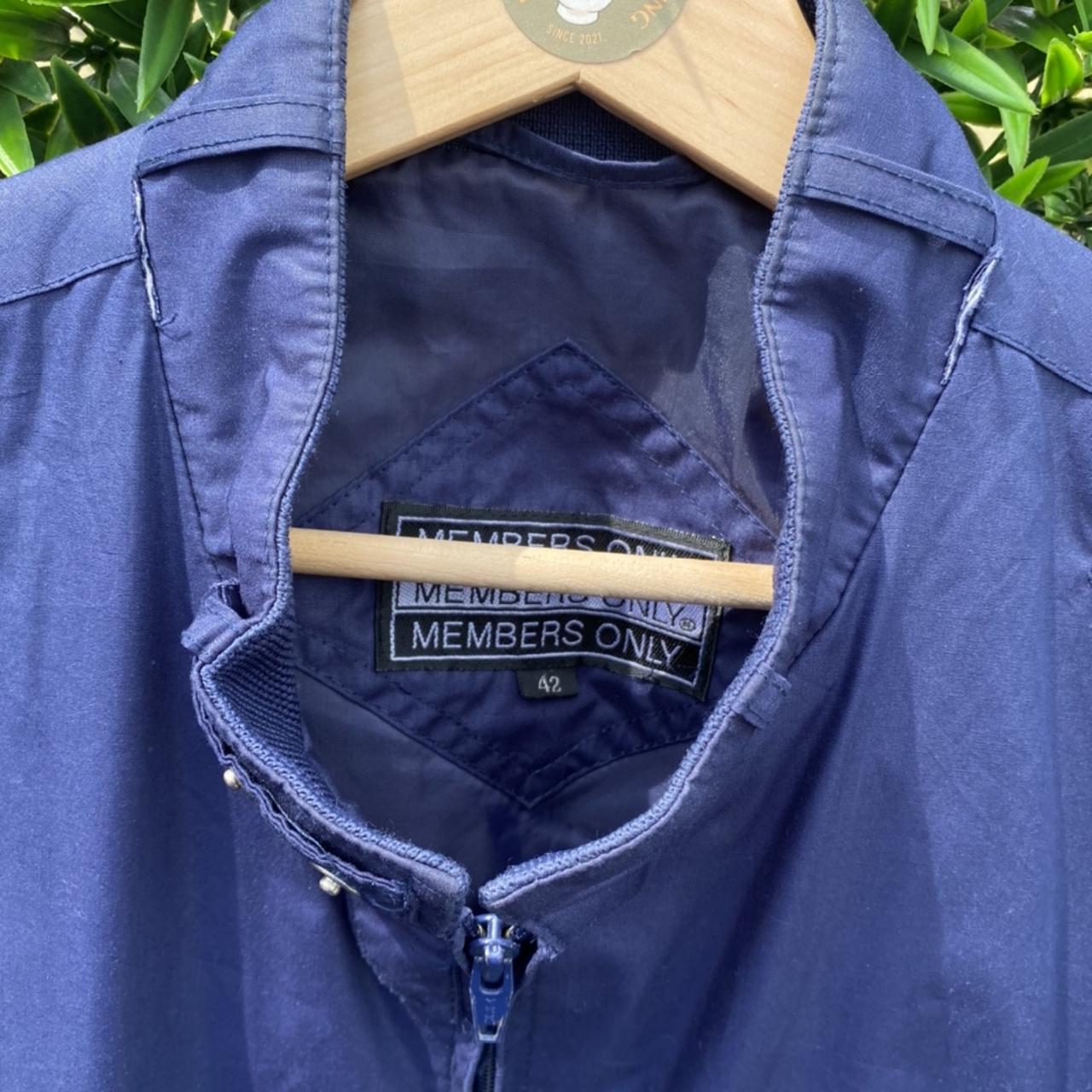 Members Only Men's Navy and Blue Jacket (2)