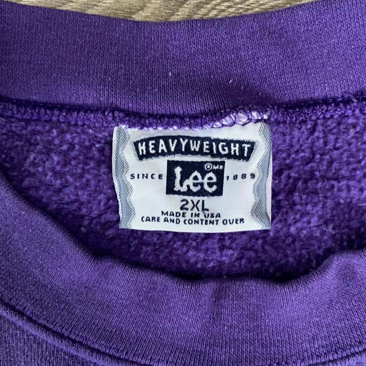 Vintage Purple Lee Heavyweight Baltimore Ravens... - Depop