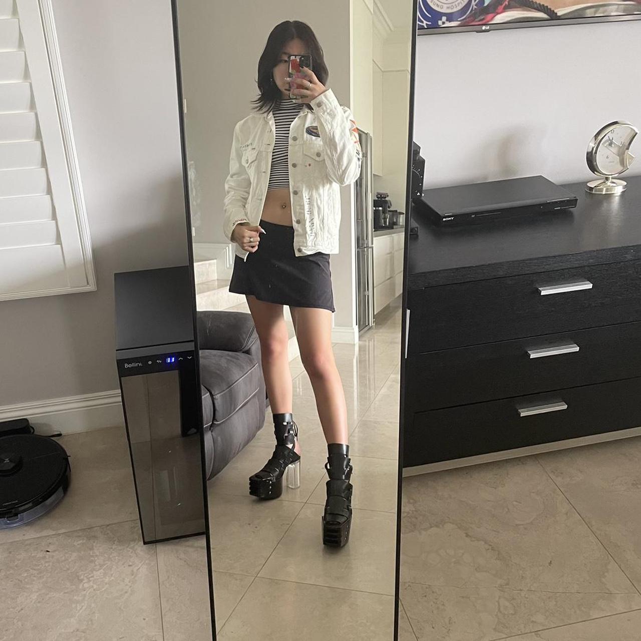 polo white denim jacket