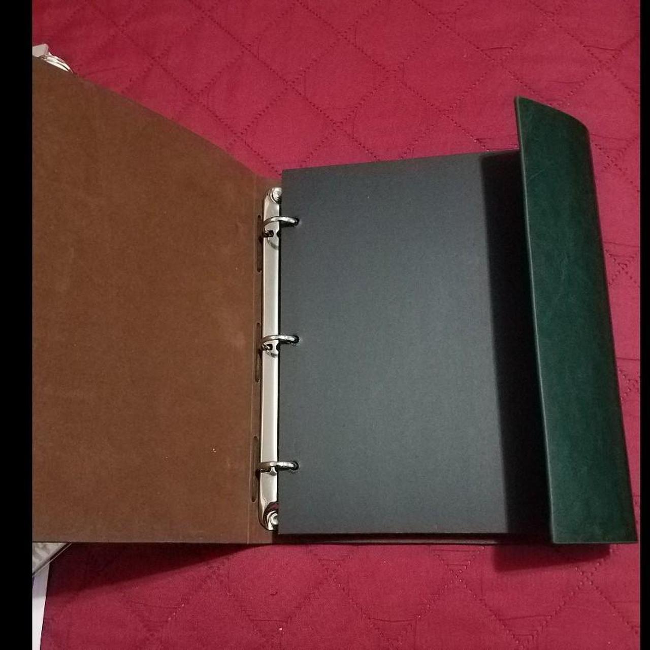 FREE SHIPPING Green Faux Leather Scrapbook Album - Depop