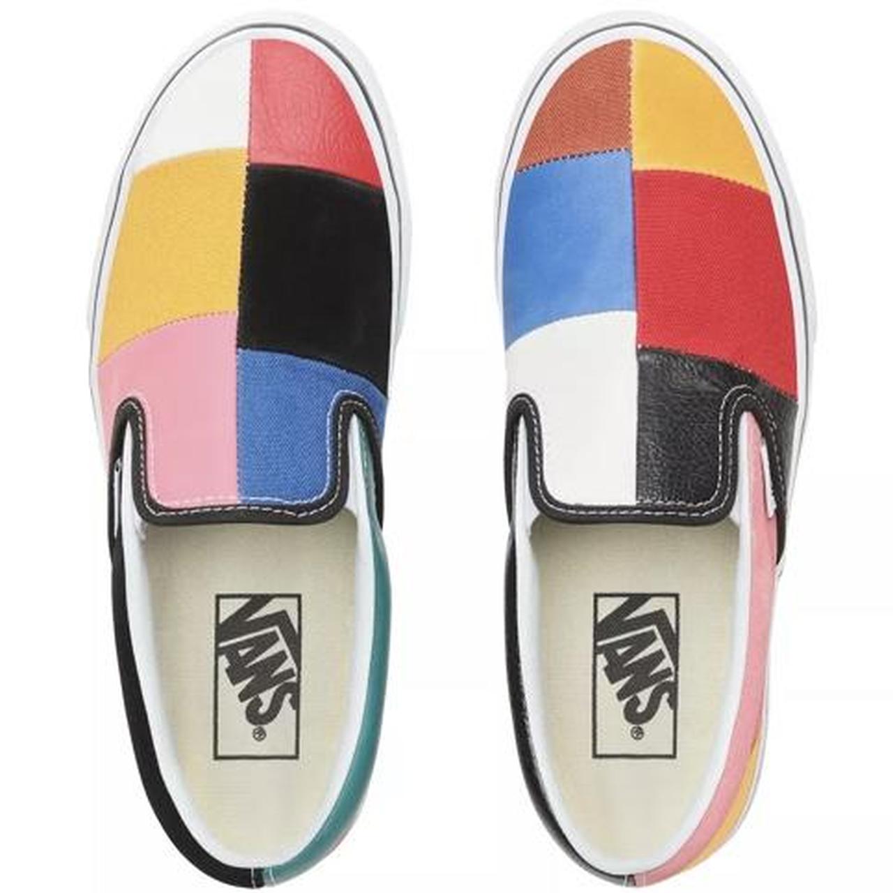 Vans classic slip on on sale patchwork