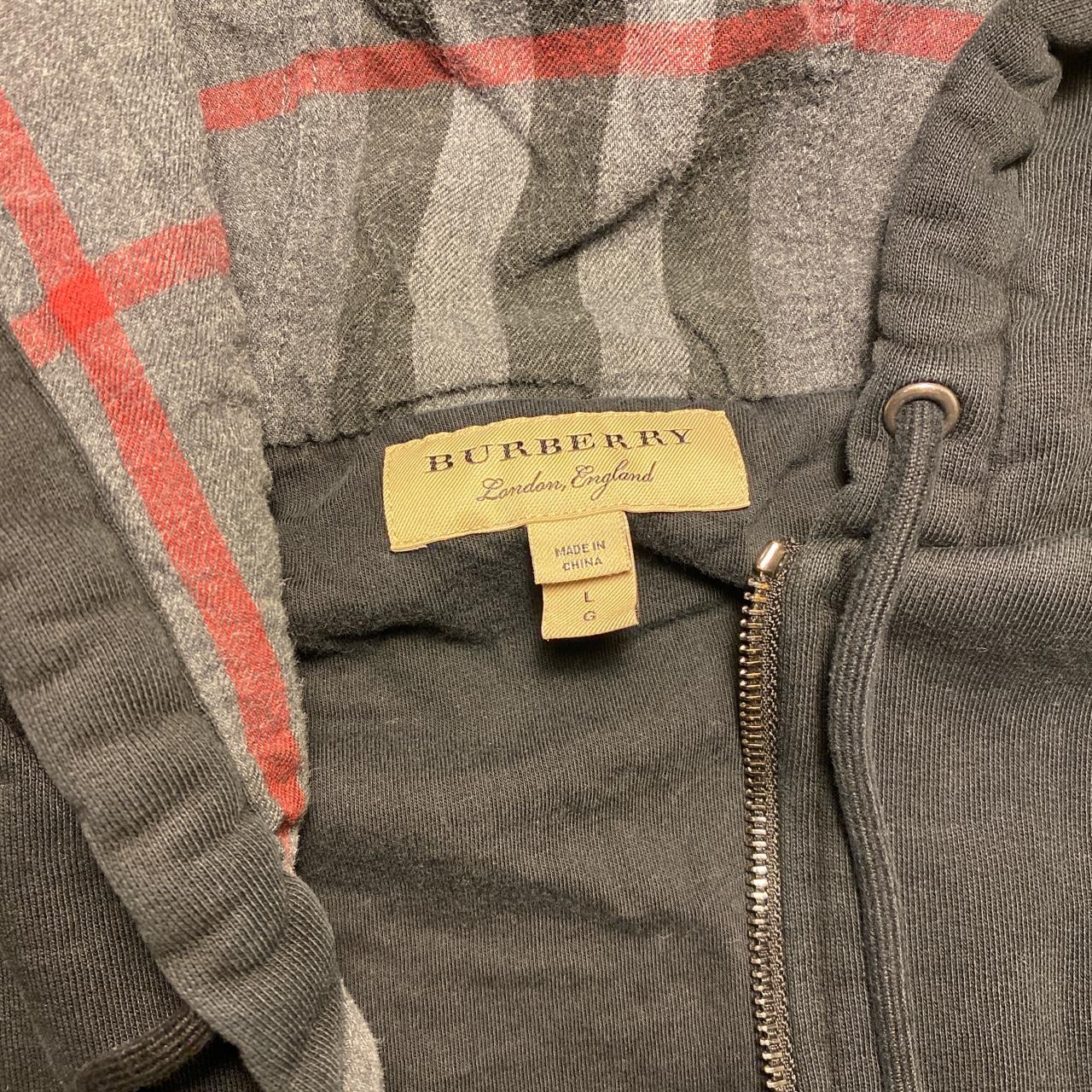 Burberry zip up hoodie. Depop