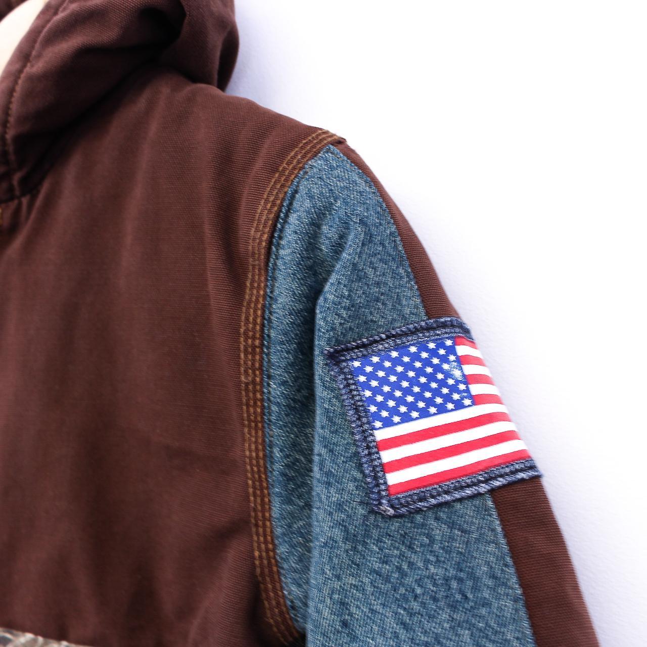 Vintage Carhartt Reworked Bomber Jacket Hooded Thick... Depop