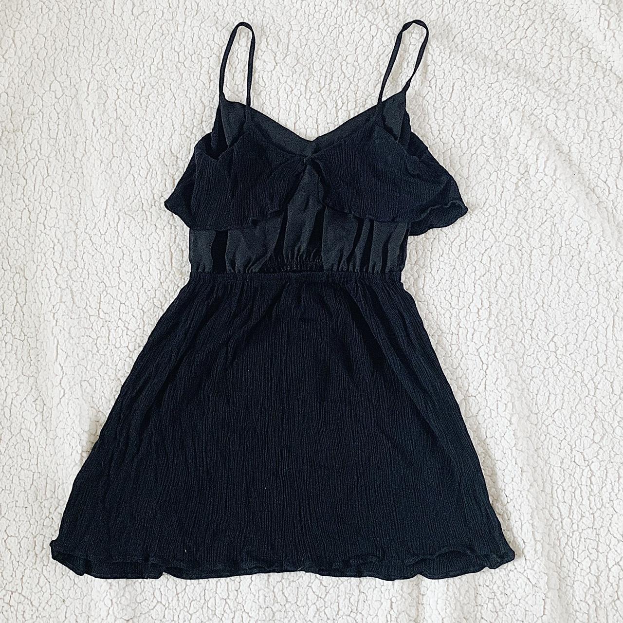 Top shop crinkle #lbd with peek-a-boo-back Size... - Depop