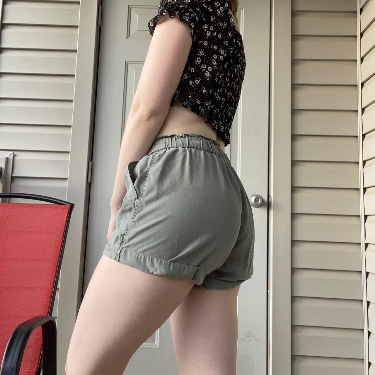 Olive green aerie lounge shorts!! Made from a silky... Depop
