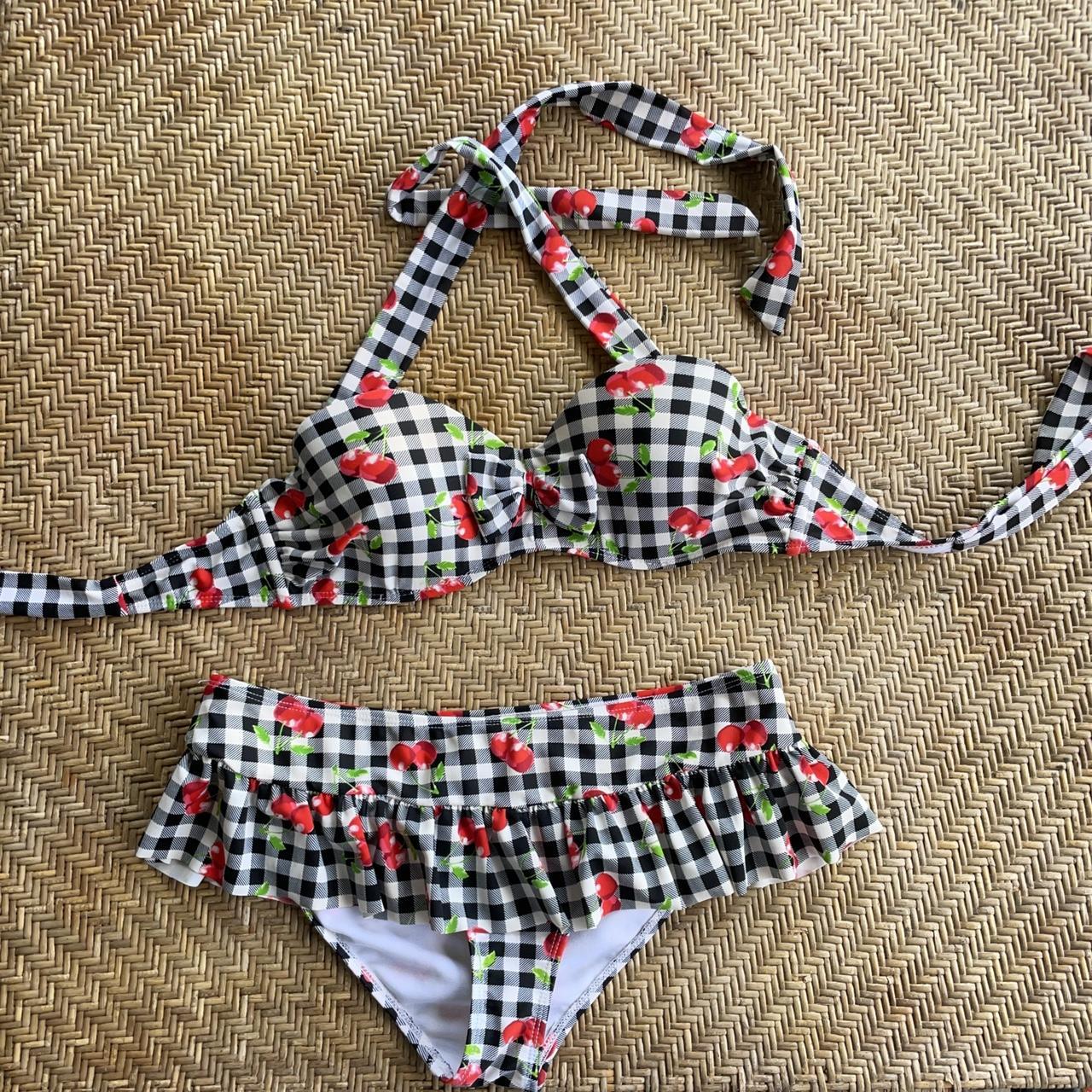 New without tags cherry bikini!! Looks very 50s and... - Depop