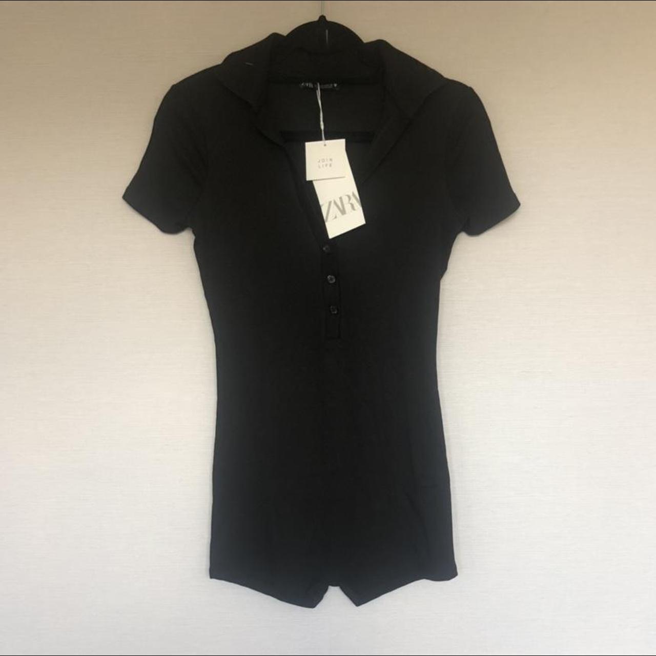 polo style playsuit zara