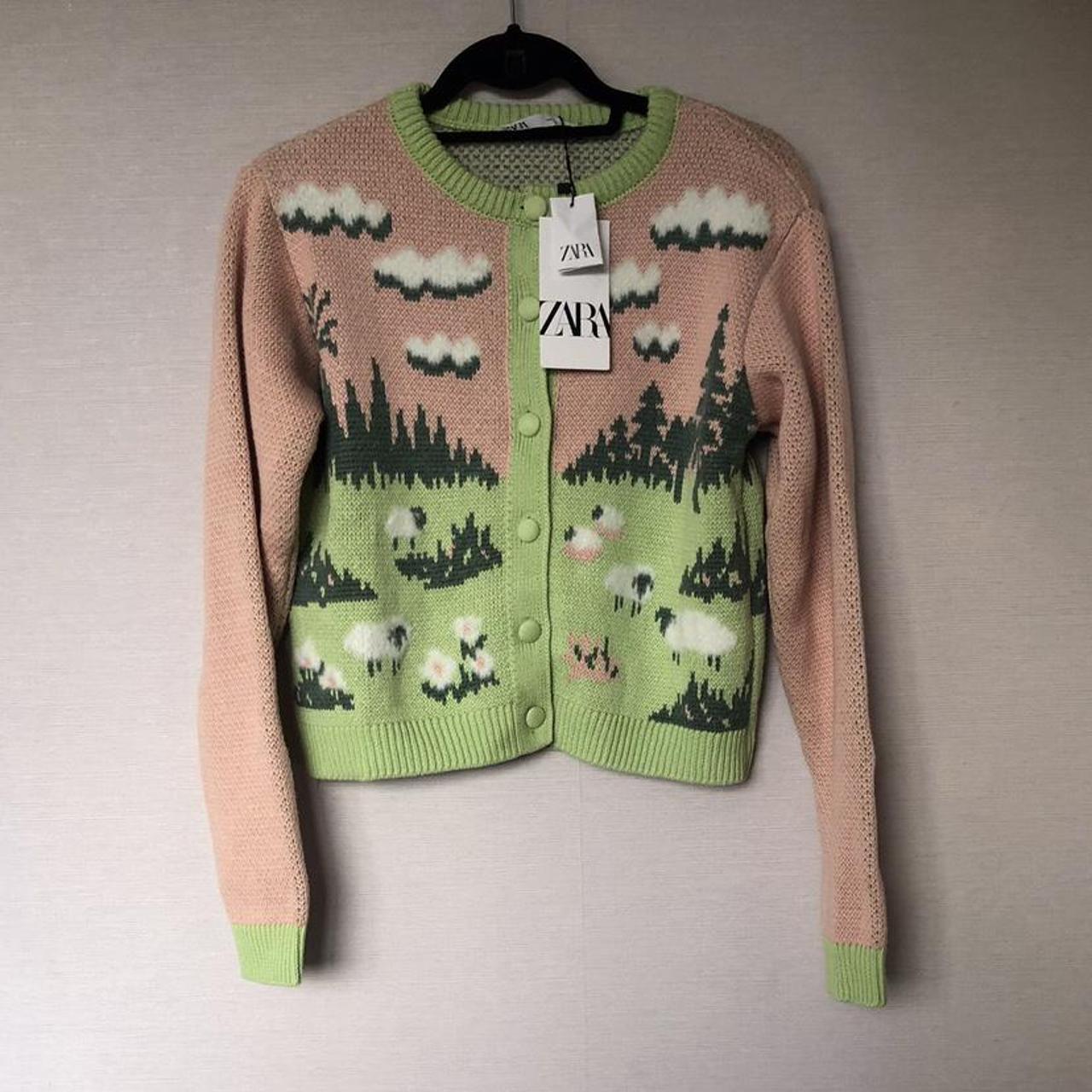 zara cardigan sheep