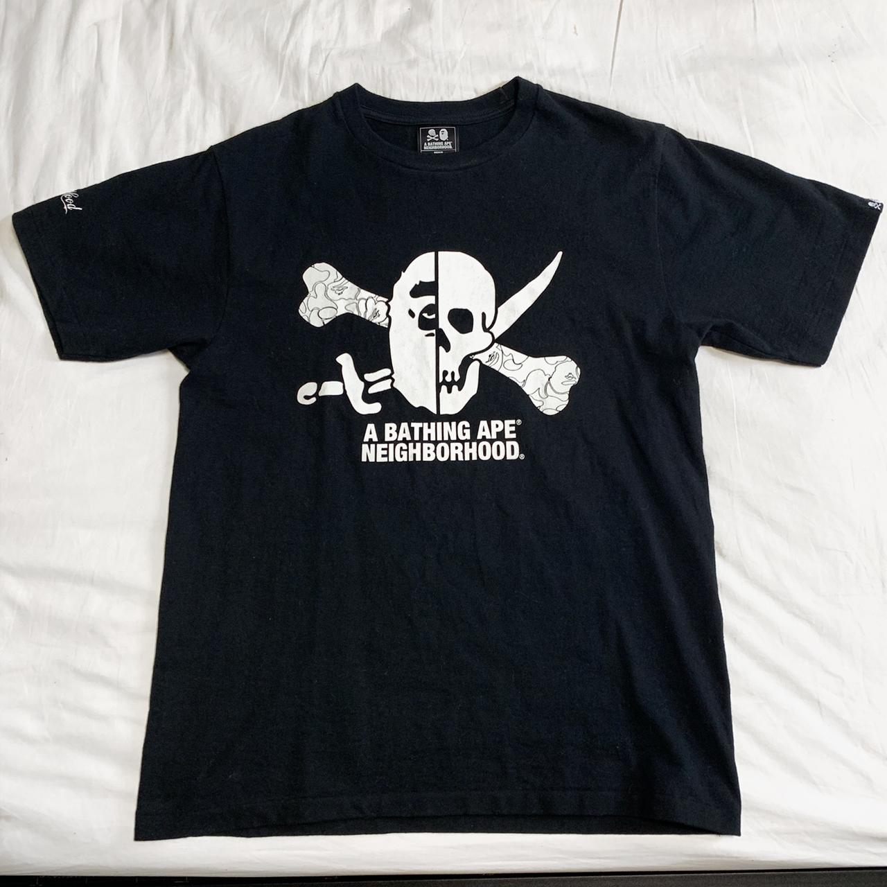 BAPE x Neighborhood Ape & Skull Tee Black, bape t...