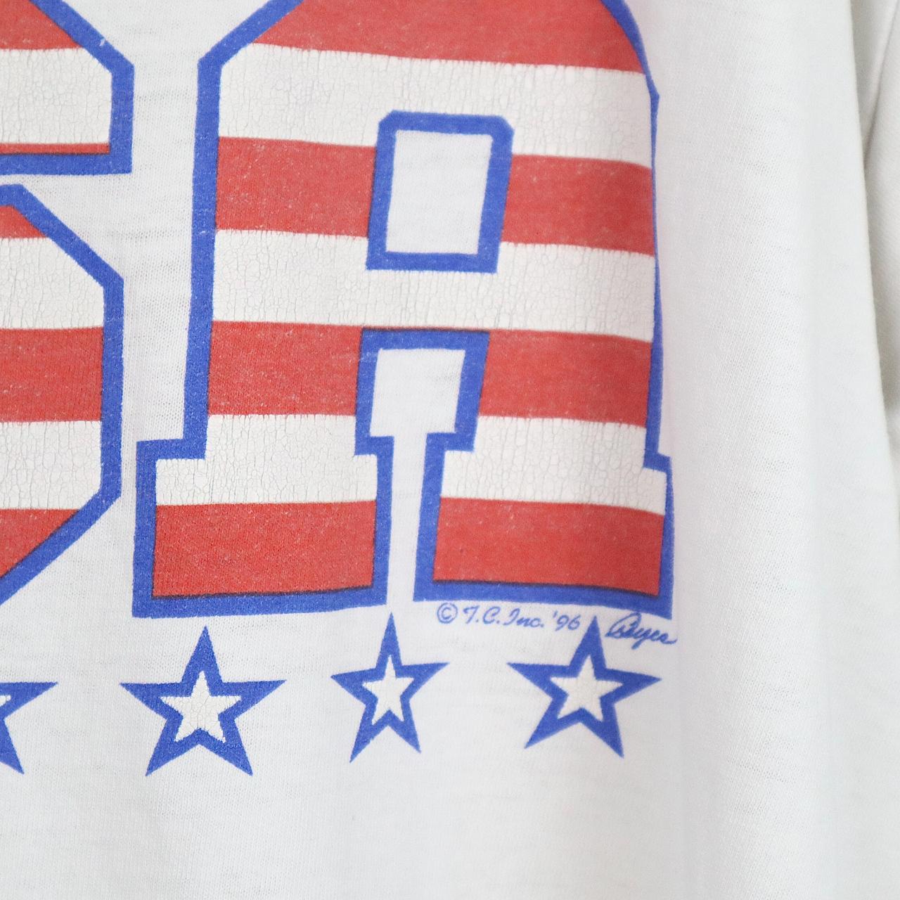 Vintage 1996 Team USA Single Stitch T-Shirt Size... - Depop