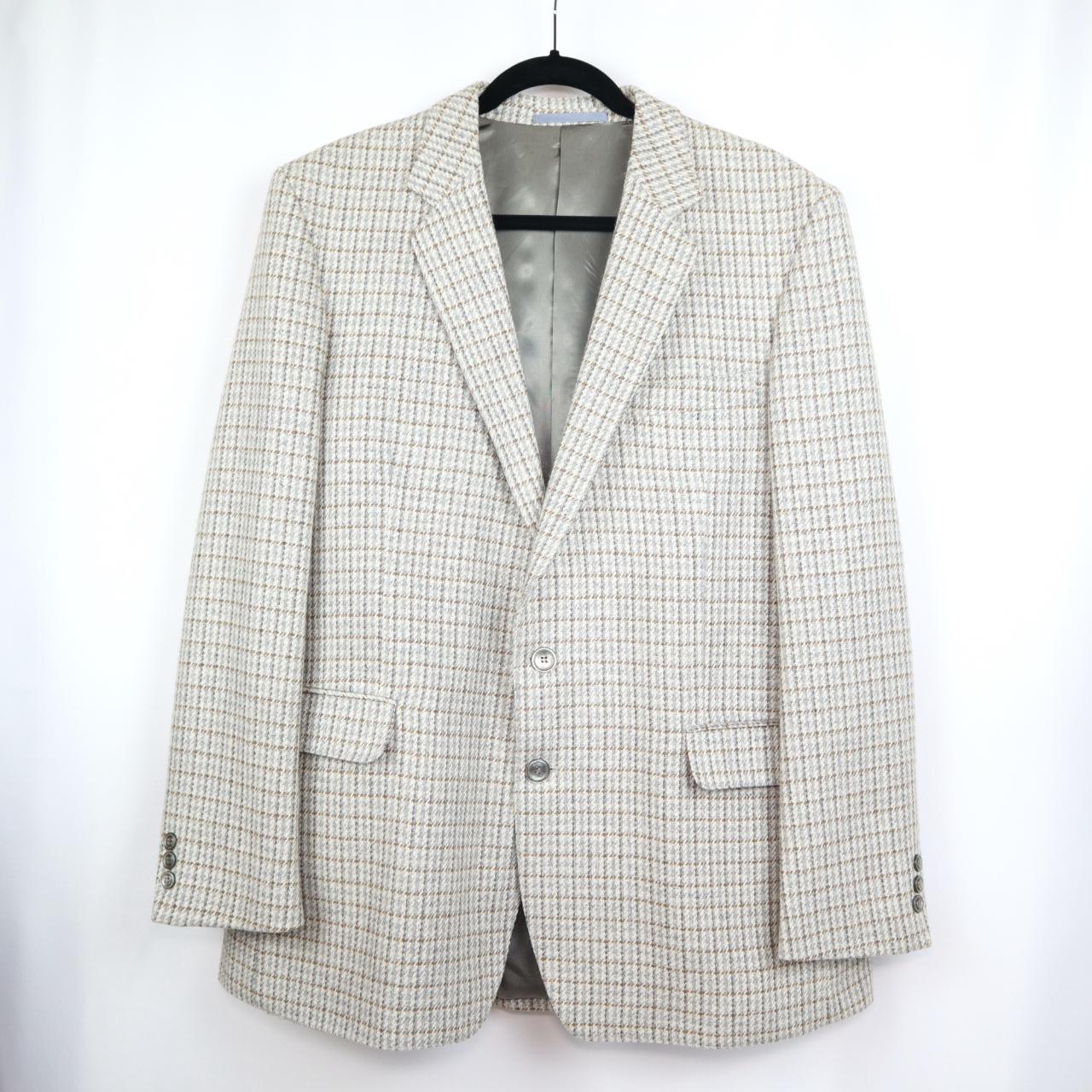 Vintage Tweed Woolen Blazer Size L/XL Size - Men's... - Depop