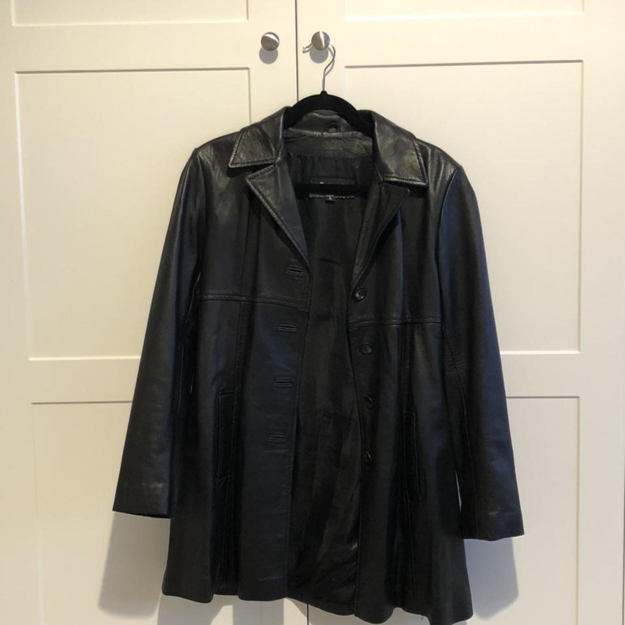 NOT FOR SALE AT THE MOMENT Sick real leather jacket... - Depop