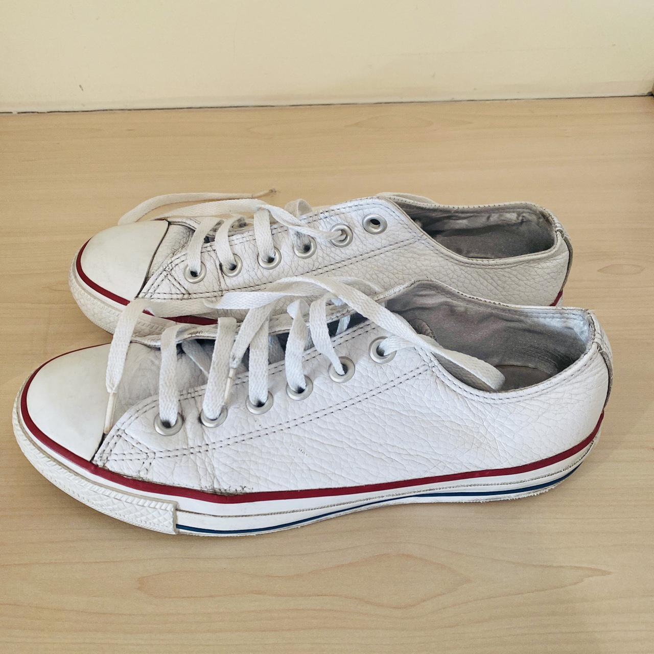 Converse Women's White Trainers | Depop