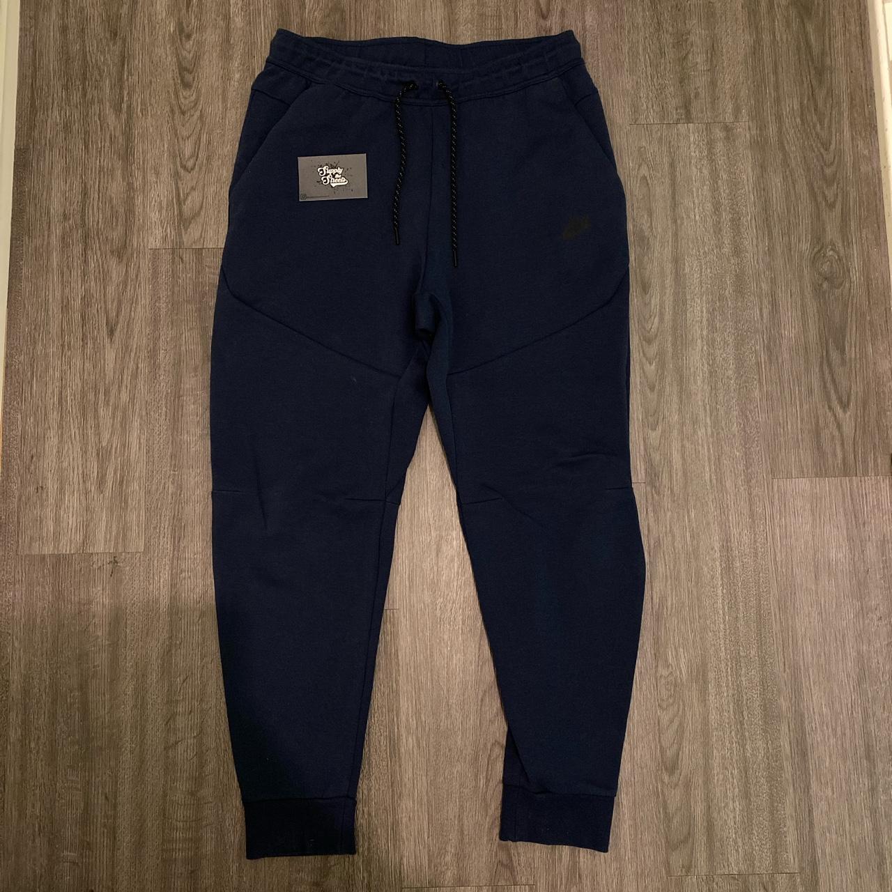 Nike tech fleece joggers navy new season, free... Depop