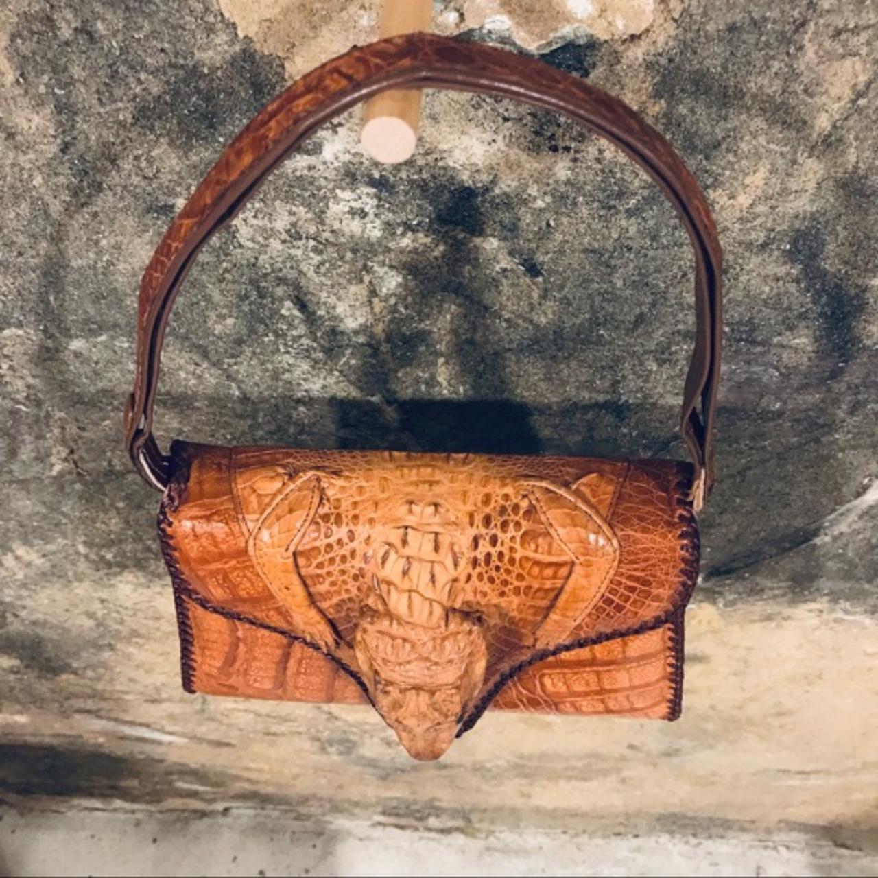 Sold at Auction: Vintage Genuine Alligator Handbag, Cuba