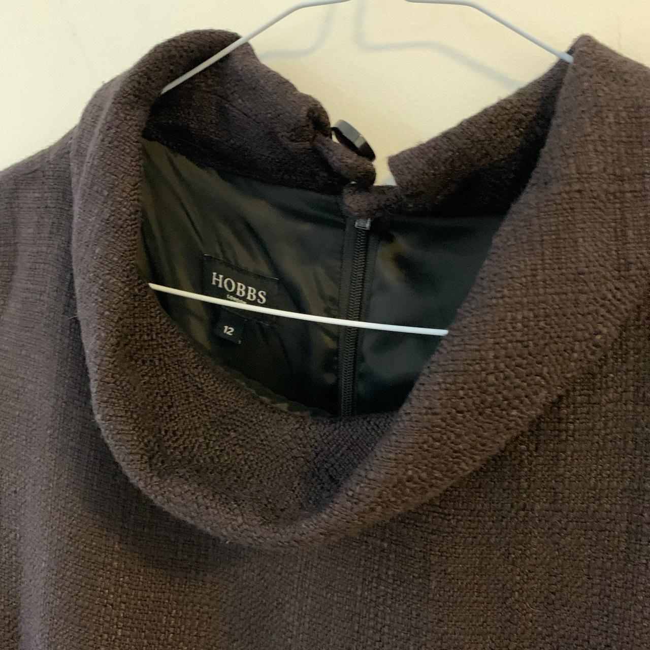 Hobbs brown linen, fully lined, Audrey Hepburn style... - Depop