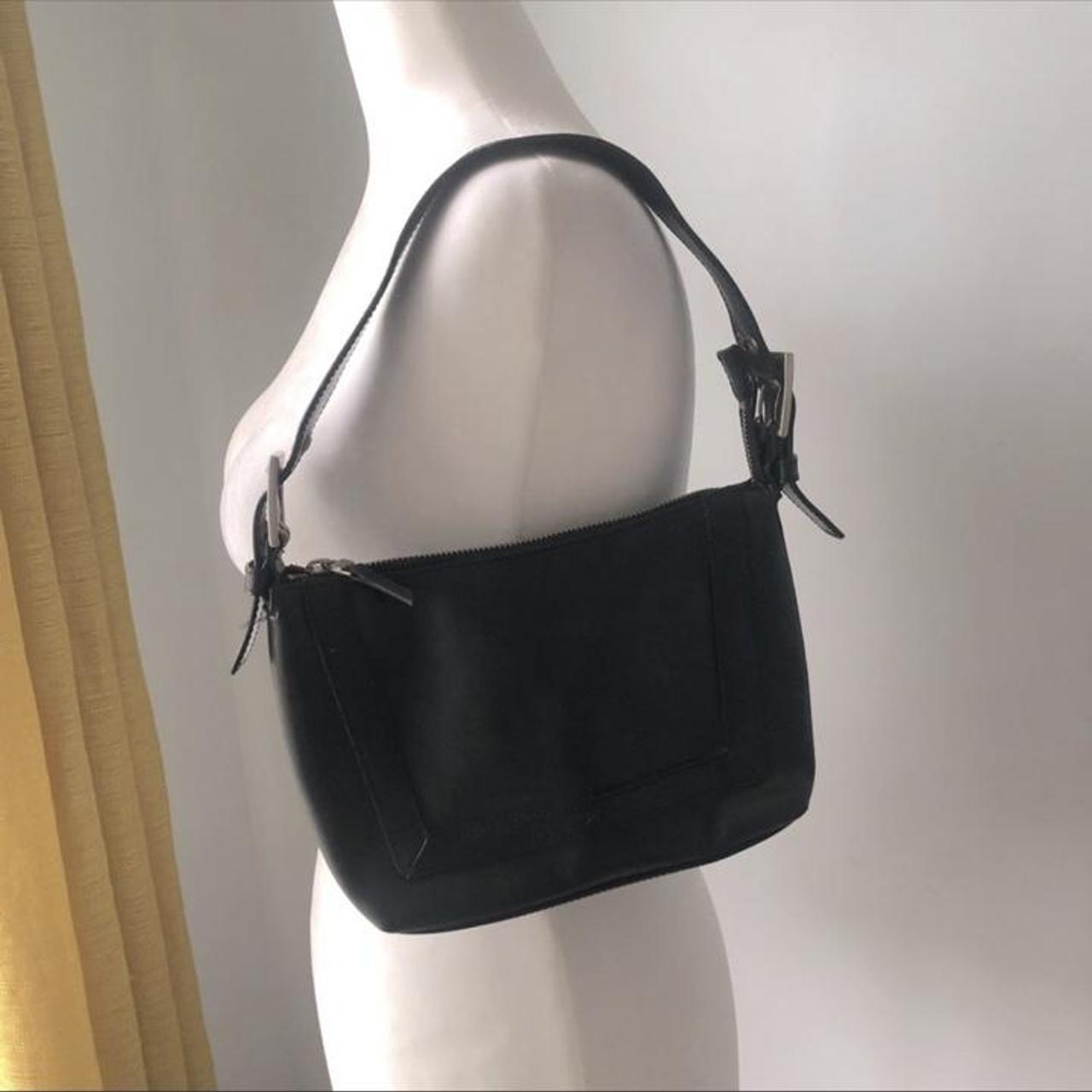 Y2K Black simple shoulder bag. Depop