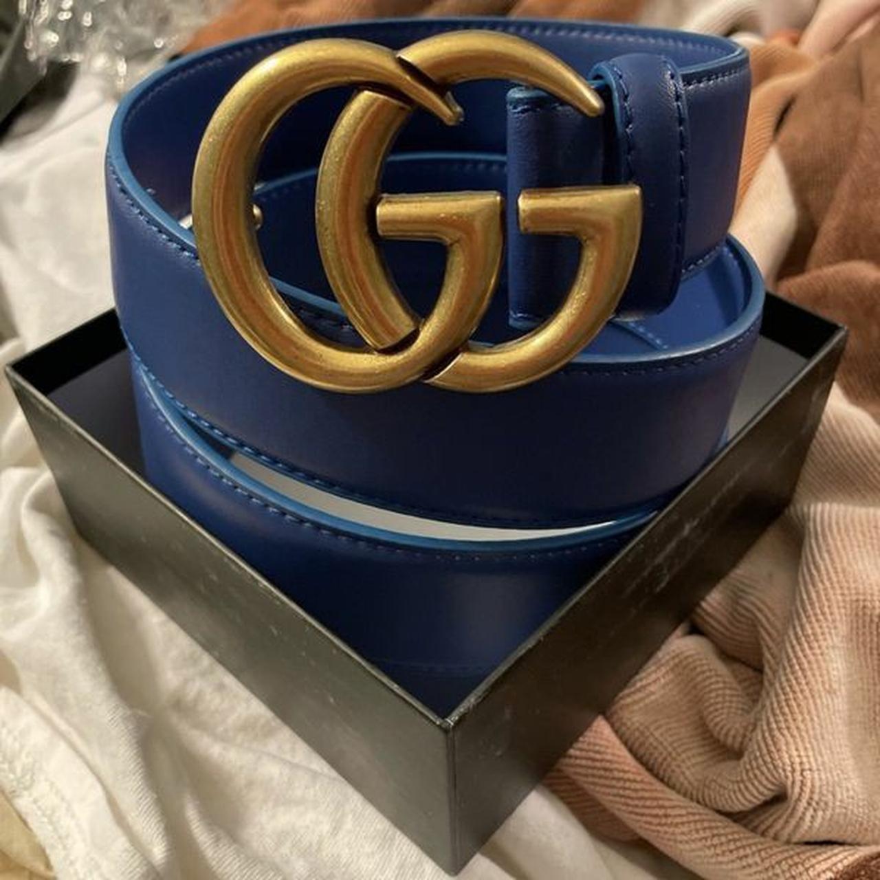 Gucci Belt Blug/Gold