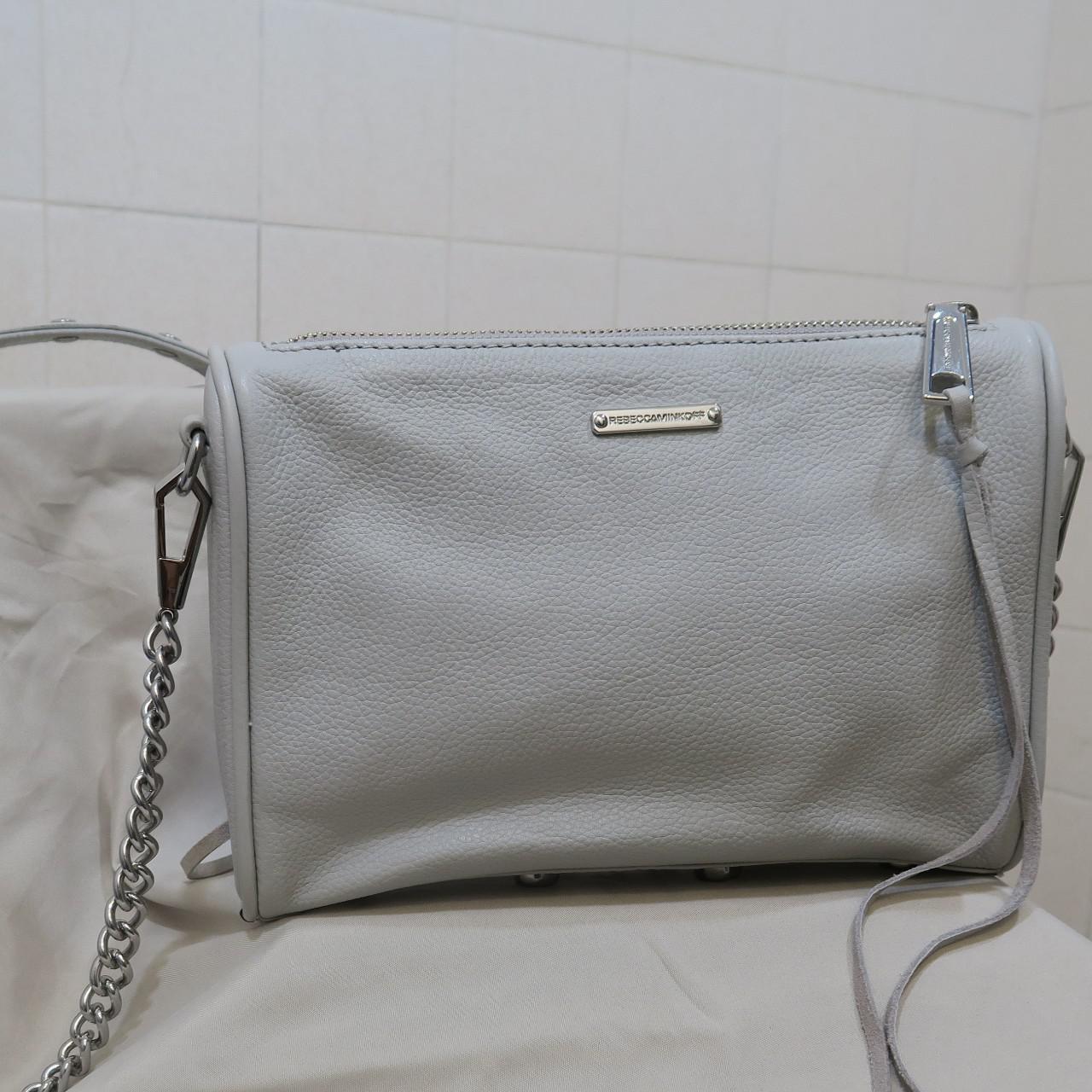 Rebecca Minkoff Women's Silver and White Bag | Depop