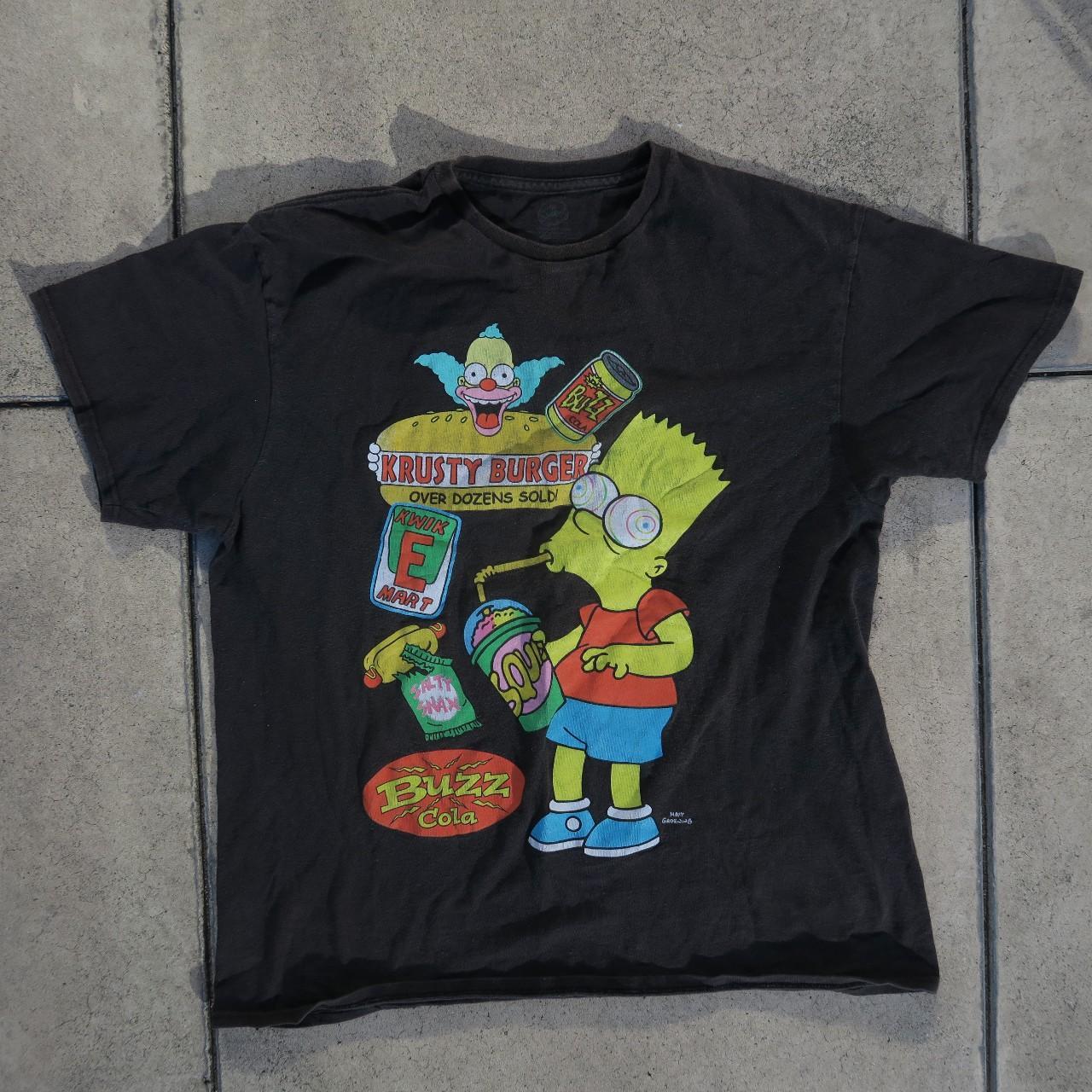 Black RETRO Y2K Bart Simpson Binging on Junk Food... - Depop