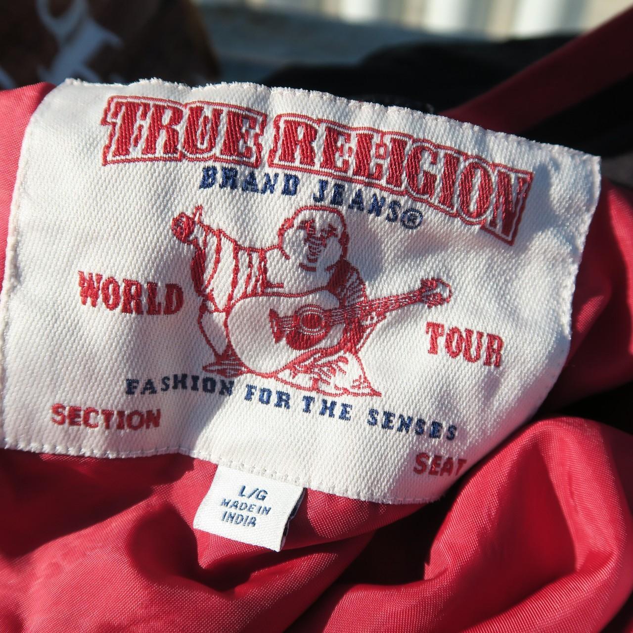 Black and red hot sale true religion jacket