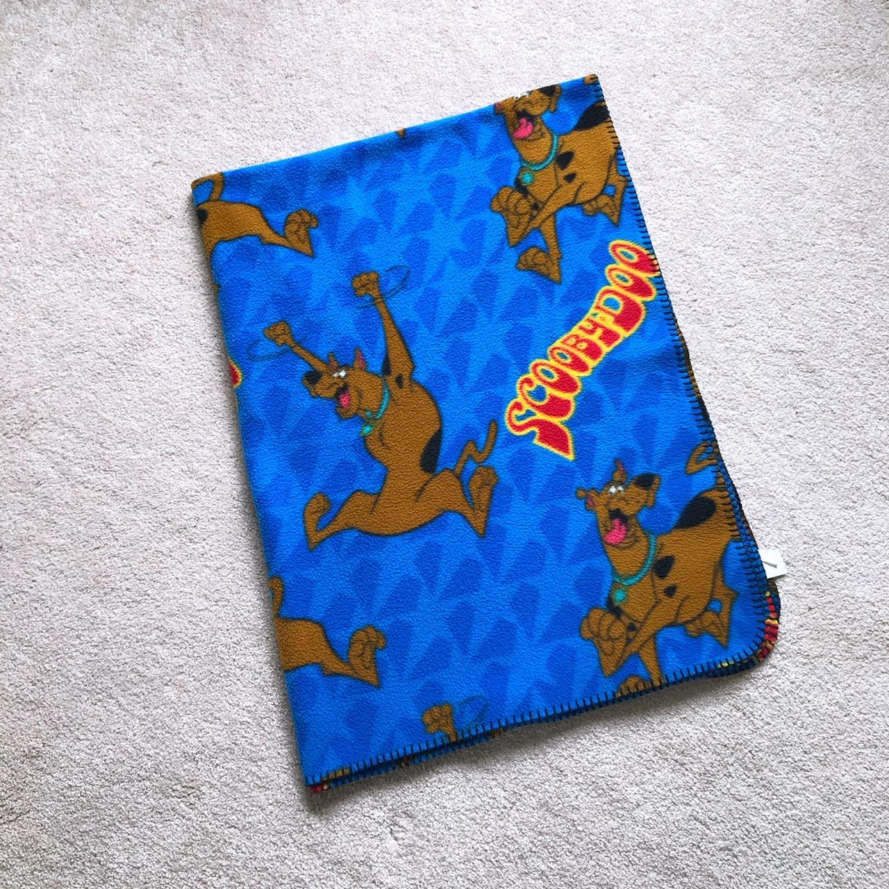 Y2K Scooby Doo throw blanket Thin primary blue Depop