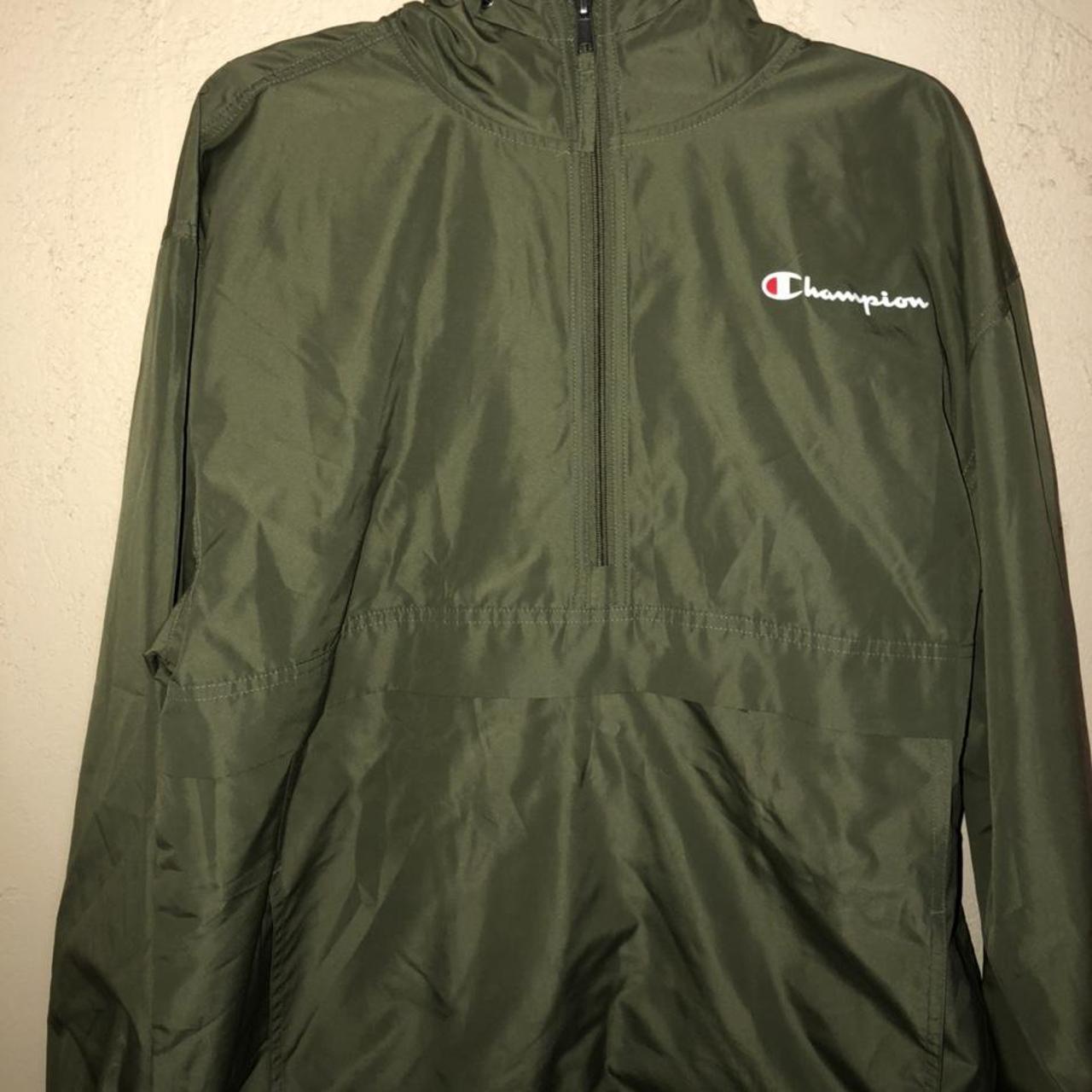 Champion cheap green windbreaker