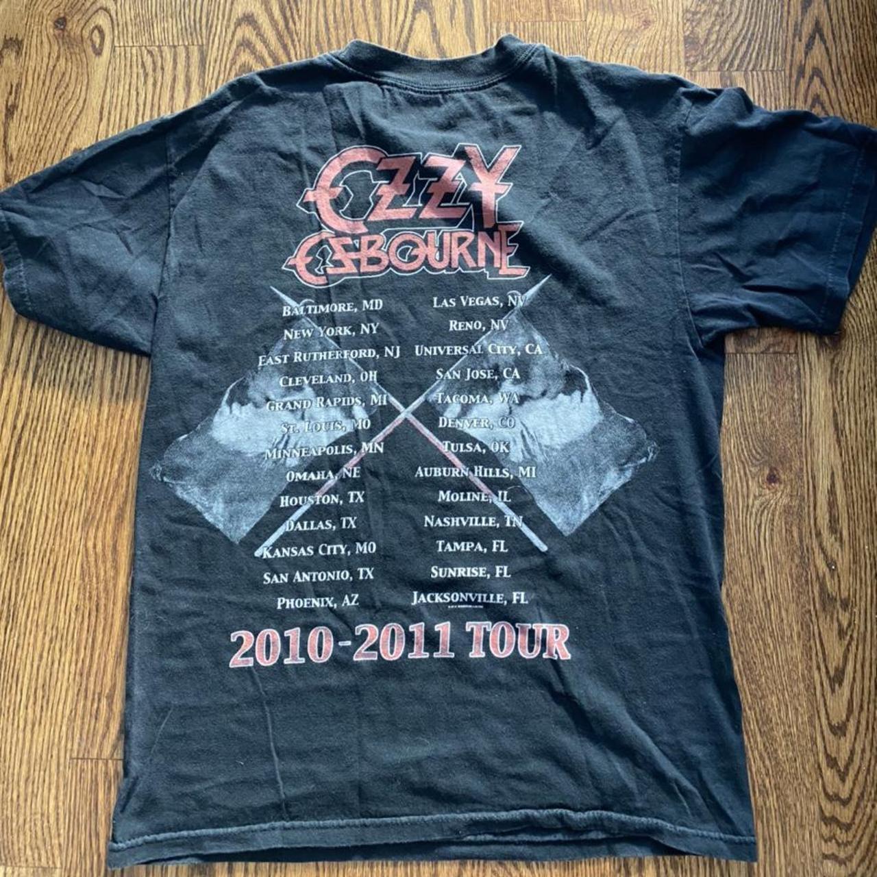 Vintage Ozzy Osbourne 2010-2011 Tour T-shirt. Size - Depop