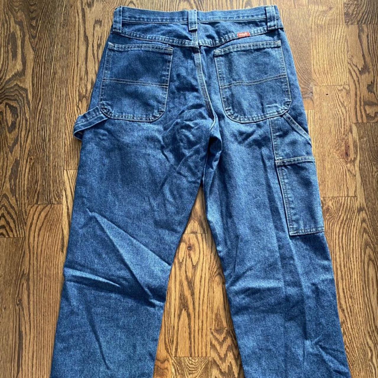 Vintage Wrangler cargo jeans. High waisted and nice... - Depop