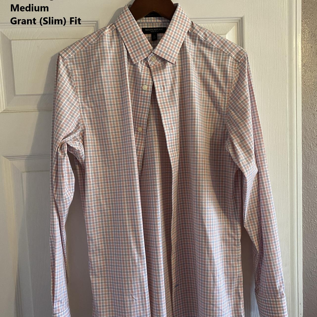 SOLD* Men’s Banana Republic Dress Shirt Medium, - Depop