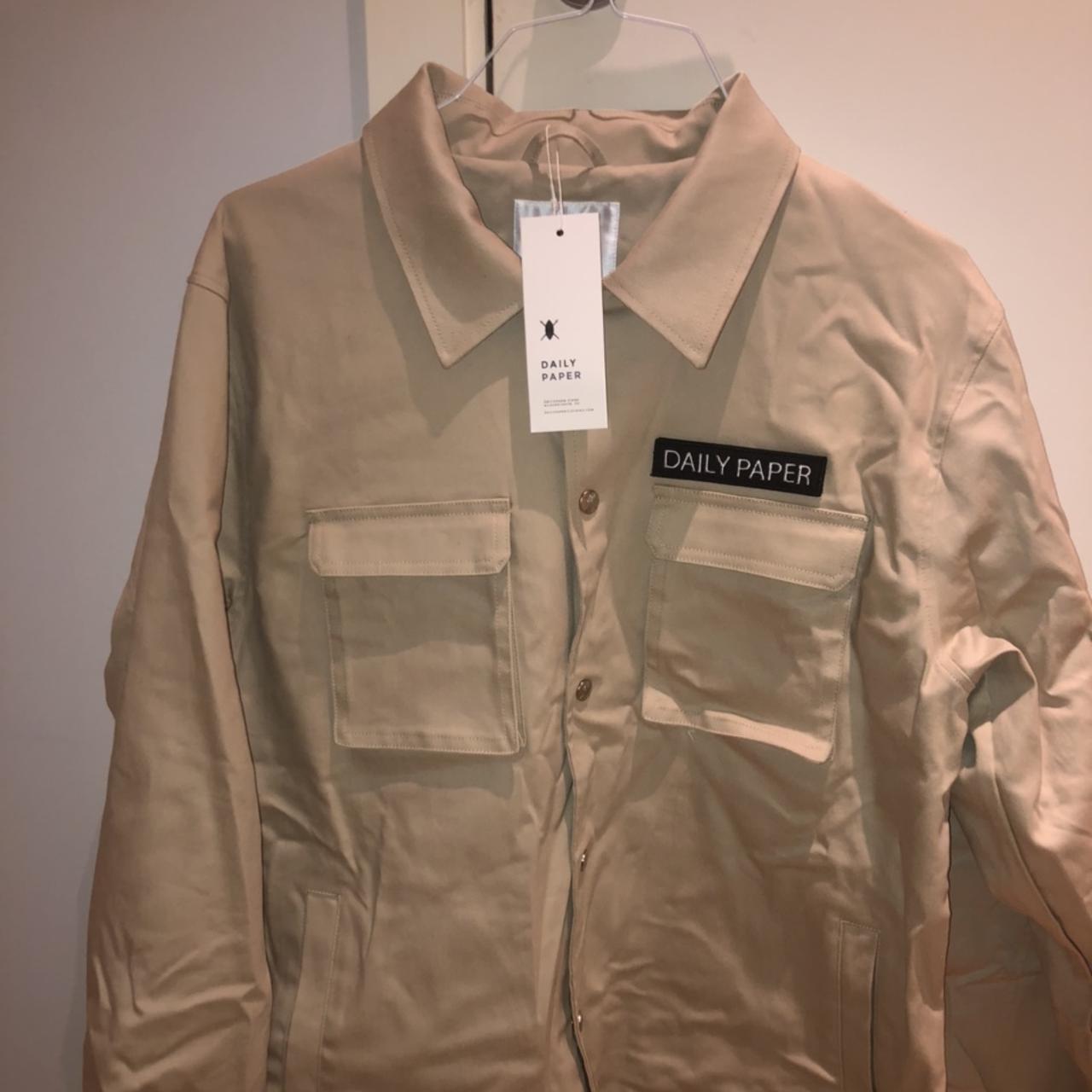 daily paper coach jacket beige