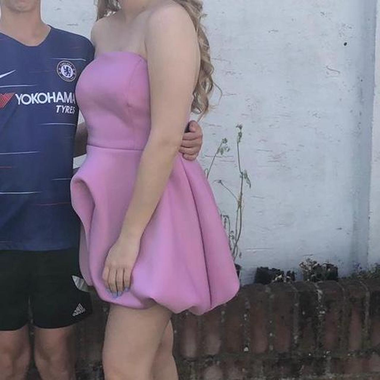 asos nike pink dress