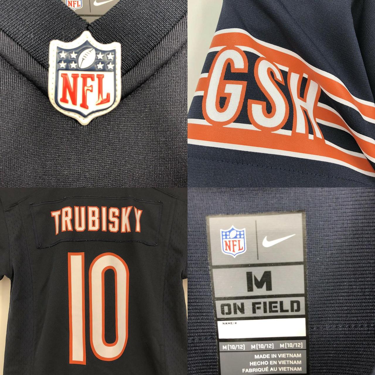 Nike Mitch Trubisky Vapor Limited SZ XL Chicago - Depop