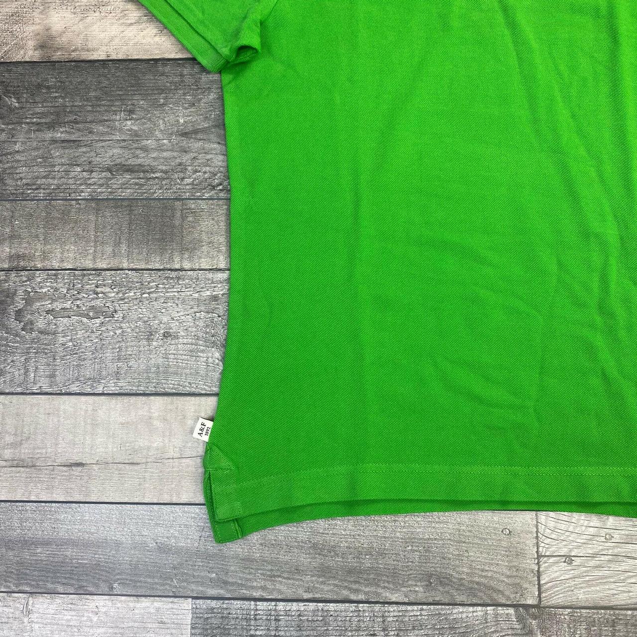 ABERCROMBIE & FITCH MENS GREEN MUSCLE FIT POLO SHIRT... - Depop