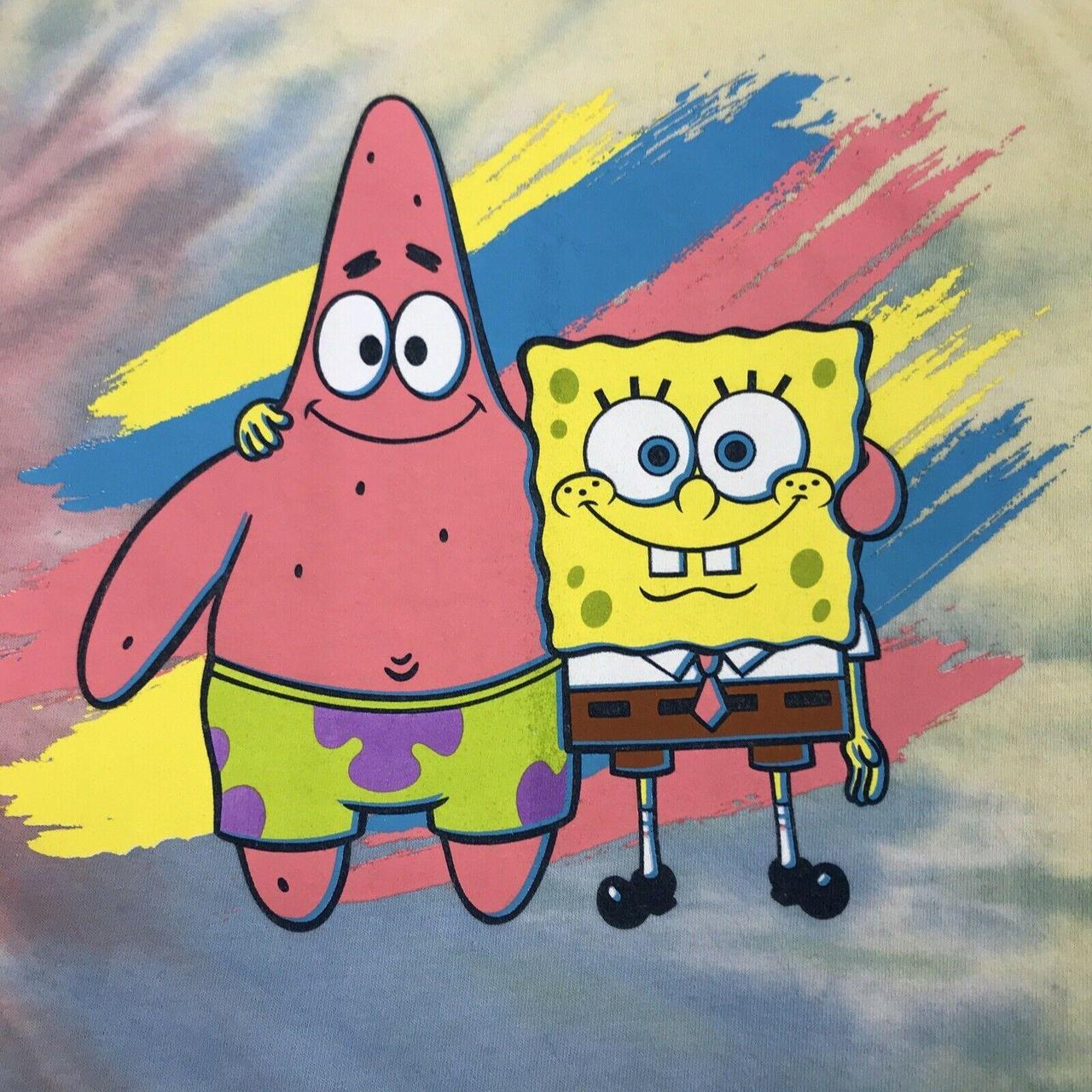 SpongeBob SquarePants Patrick Tie Dye Cropped... - Depop