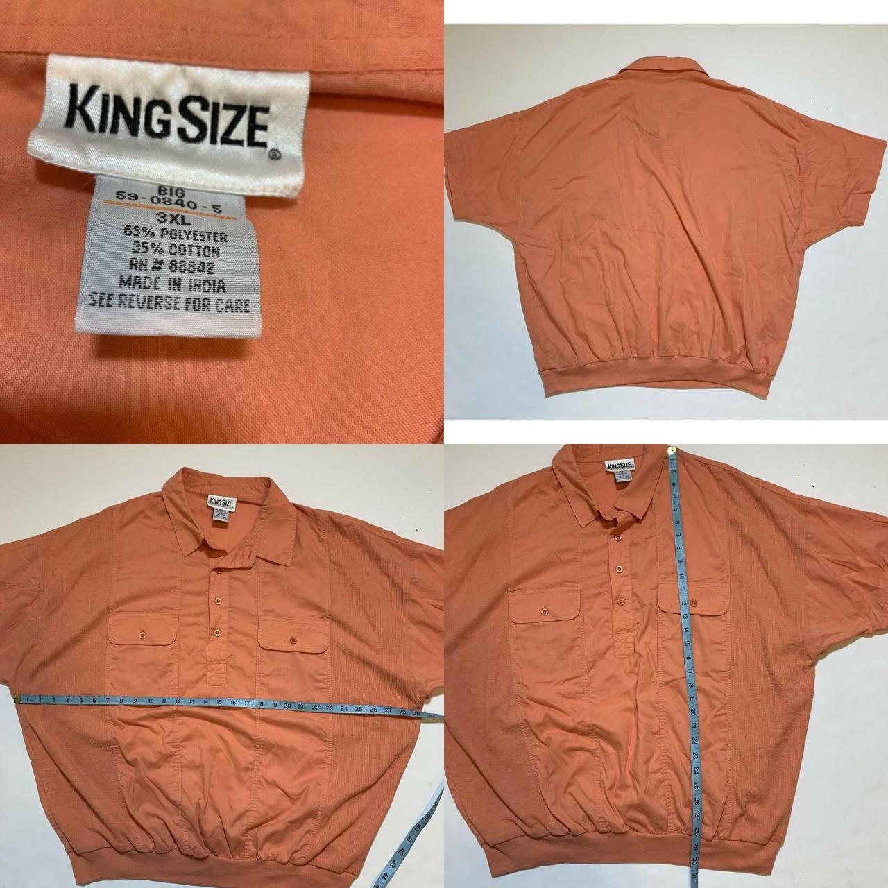 KingSize Men's Orange Poloshirts Depop