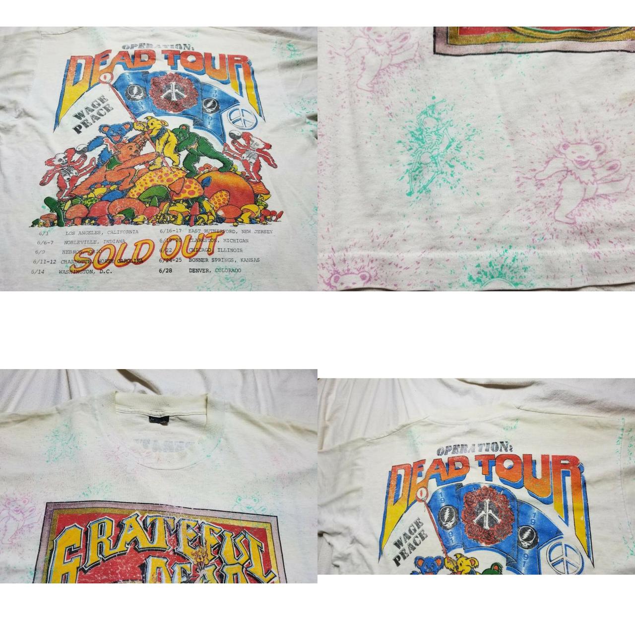 Grateful Dead vintage band tee shirt. Spring tour - Depop