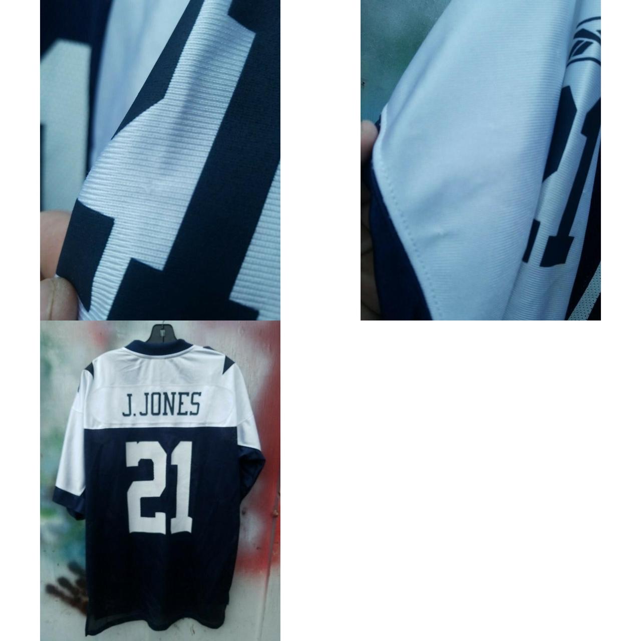 Julius Jones #21 Dallas Cowboys Reebok White - Depop